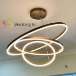 Đèn Thả LED Nghệ Thuật KH-THD7051T3 Nâu Ø800