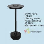 Đèn Để Bàn Ăn Sạc Pin Chạm Cảm Ứng EU-B02