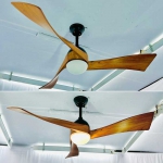 Quạt Đèn Trần Cánh Gỗ Hiện Đại KH-QT52 Ø1320