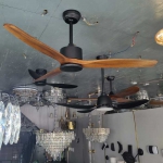 Quạt Trần Cánh Gỗ Phòng Khách Đơn Giản KH-QT5209 Ø1320