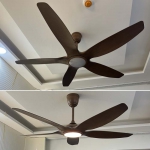 Đèn Quạt Trần Cánh Nhựa Hiện Đại KH-QT15 Ø1520