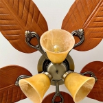 Đèn Chùm Quạt Cánh Gỗ Tân Cổ Điển KH-QT2062 Ø1220