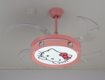 Quạt Đèn Hello Kitty Trang Trí Phòng Bé KH-QT2795 Ø1220