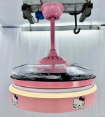 Quạt Đèn Hello Kitty Trang Trí Phòng Bé KH-QT2795 Ø1220