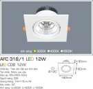 Đèn Mắt Ếch LED 12W AFC 318-1