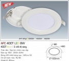 Đèn LED Âm Trần Thạch Cao 1 Màu AFC 400T 8W Ø90