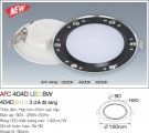 Đèn LED Âm Trần Siêu Mỏng 1 Màu AFC 404D 8W Ø90