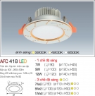 Đèn Led Âm Trần 3 Chế Độ Ánh Sáng 7W AFC 418 Φ90