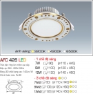 Đèn Led Âm Trần 3 Chế Độ Ánh Sáng 7W AFC 426 Ø90