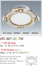 Đèn Led Âm Trần 3 Màu 7W AFC 427 Ø90