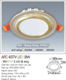 Đèn Led Âm Trần AFC 437V 9W Ø95