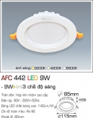 Đèn LED Âm Trần Thạch Cao 3 Màu 9W AFC 442 Ø85