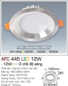 Đèn LED Âm Trần Đổi Màu 12W AFC 445 Ø120