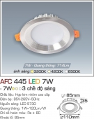 Đèn LED Âm Trần Đổi Màu 7W AFC 445 Ø85