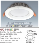 Đèn LED Âm Trần 25W AFC 448 Ø200