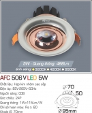 Đèn Mắt Ếch LED 5W AFC 506V Ø70