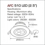 Đèn Mắt Ếch LED 4W AFC 510 Ø70