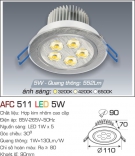 Đèn Downlight Led 5W AFC 511 Ø90