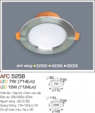 Đèn Downlight LED 12W AFC 525B Ø110