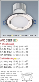 Đèn Downlight Led 12W AFC 532T Ø120