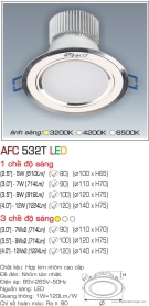 Đèn Downlight Led 5W AFC 532T Ø80 