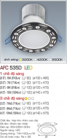 Đèn Downlight Led 7W AFC 535D Ø90