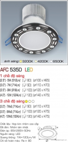 Đèn Downlight Led 5W AFC 535D Ø80 