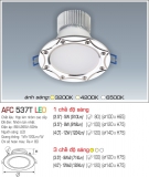 Đèn Downlight Led Đổi Màu 9W AFC 537T Ø100