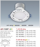 Đèn Downlight Led Đổi Màu 12W AFC 538T Ø120