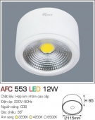 Đèn Lon LED Gắn Nổi 12W AFC 553 Ø115