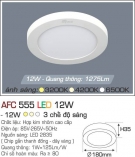 Đèn Áp Trần LED 12W AFC 555T Ø180