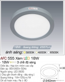 Đèn Led Gắn Nổi 3 Chế Độ Ánh Sáng 18W AFC 555X Φ240