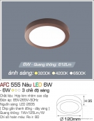 Đèn Áp Trần LED Đổi Màu 6W AFC 555N Ø120