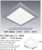 Đèn Áp Trần LED 22W AFC 556X 300x300