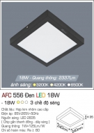 Đèn Áp Trần LED 18W AFC 556D 240x240