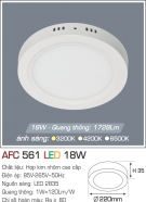 Đèn Áp Trần LED 18W AFC 561 Ø220