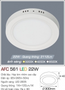 Đèn Áp Trần LED 22W AFC 561 Ø300