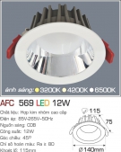Đèn Downlight LED 12W AFC 569 Ø115