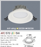 Đèn Downlight LED 5W AFC 572 Ø85