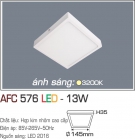 Đèn Áp Trần LED 13W AFC 576 145x145