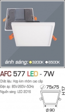 Đèn Led Âm Trần Vuông 7W AFC 577 75x75