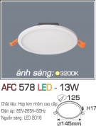 Đèn Led Âm Trần Siêu Mỏng 13W AFC 578 Ø125