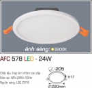 Đèn Led Âm Trần Siêu Mỏng 24W AFC 578 Ø205