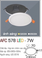 Đèn Led Âm Trần Siêu Mỏng 7W AFC 578 Ø70