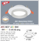 Đèn LED Âm Trần Đổi Màu AFC AFC 607 9W Ø90