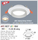 Đèn LED Âm Trần AFC AFC 607 9W Ø90