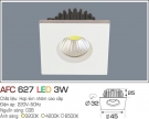 Đèn LED Âm Trần Gắn Tủ 3W AFC 627 Ø32