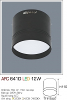 Đèn Lon LED Gắn Nổi 12W AFC 641D Ø115