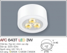 Đèn Lon LED Gắn Nổi 3W AFC 643T Ø70