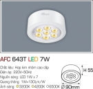 Đèn Lon LED Gắn Nổi 7W AFC 643T Ø90